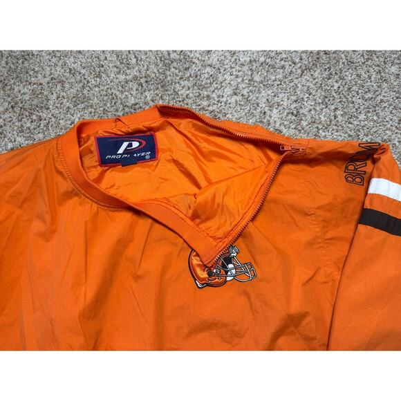 VINTAGE 90's NFL Football Pro Player XXL CLEVELAND BROWNS Windbreaker Jacket - Picture 16 of 16